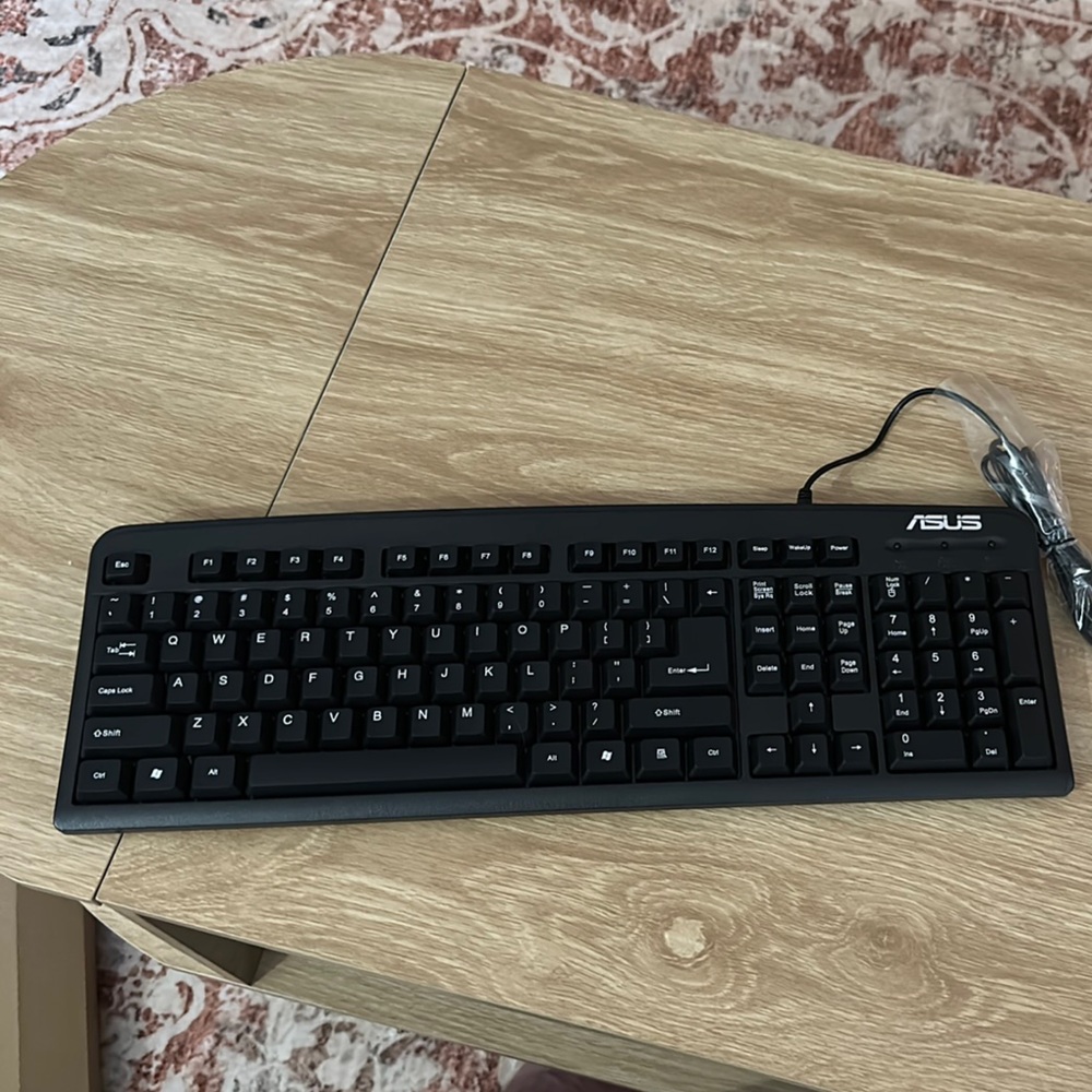 ASUS Black Office Keyboard with Wired Connection